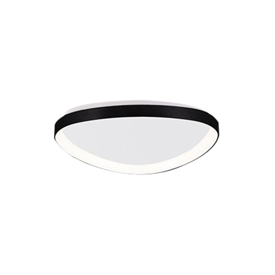 Πλαφονιέρα Οροφής D61,5x5cm LED 25W 3CCT 2500lm Μαύρο Μέταλλο-Ακρυλικό Inlight 42043-Black